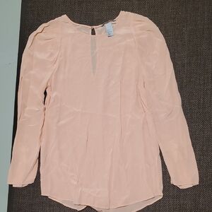 H&M Silk Long Sleeve Blouse